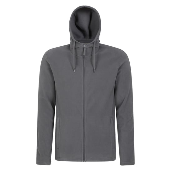 Mountain Warehouse Heren Camber Fleece Full Zip Hoodie (Donkergrijs) - Image 1