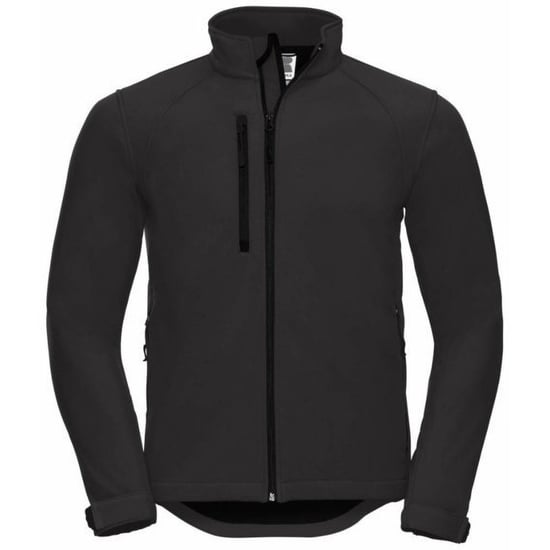 Russell Heren waterbestendig & winddicht Softshell-jasje (Zwart) - Image 1