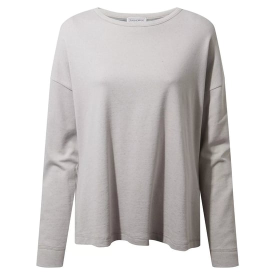 Craghoppers Womens/Ladies Forres Long-Sleeved T-Shirt (Lunar Grey Marl)