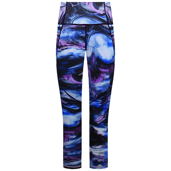 Sweaty Betty Power Pro Workout Womens Blue Print 7/8 Leggings - Image 1