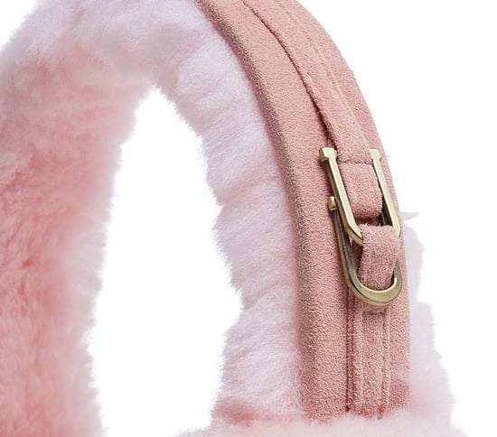 Womens Winter Super Soft Fluffy Pink Ear Muffs Warm and Cozy Ear Warmers