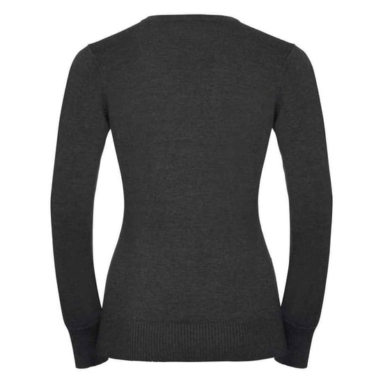 Russell Collection Dames/Dames Marl V Hals Sweatshirt (Houtskool) - Image 2