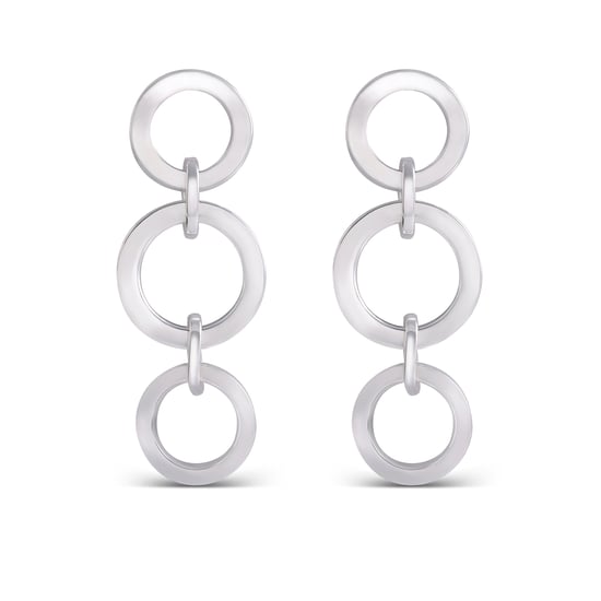 Luxenter Sira earrings rhodium plated finish