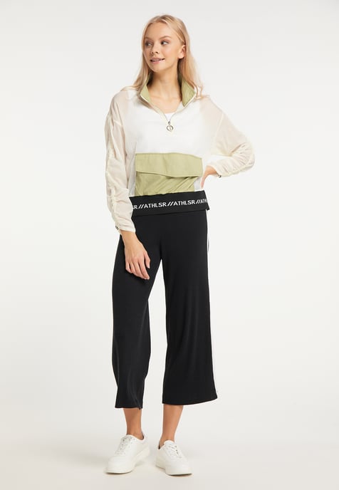 Mymo Windbreaker Dames olijf wol wit - Image 2