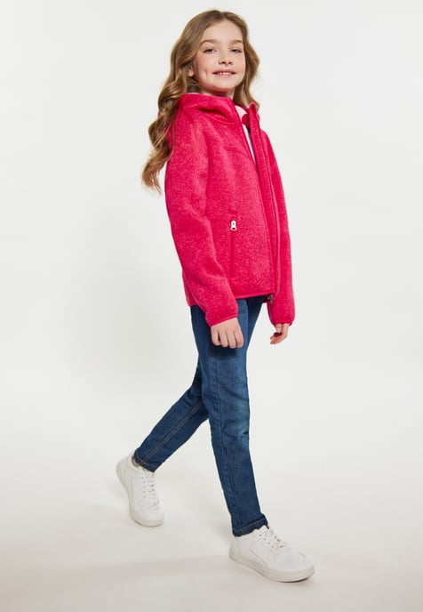 Schmuddelwedda Gebreide fleeceblouse meisjes (kinderen) Framboos Roze Gem - Image 2
