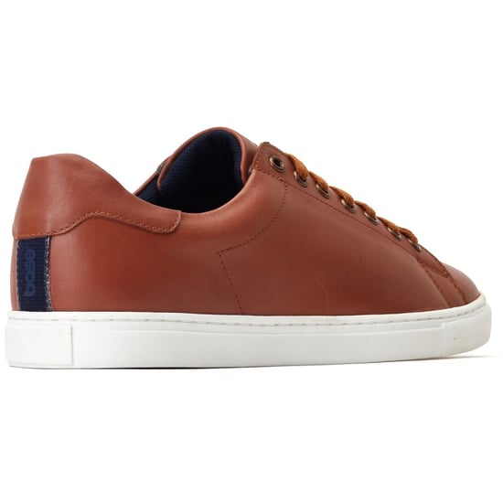 Base London Tucker Leer Heren Burnt Tan Trainers - Image 2
