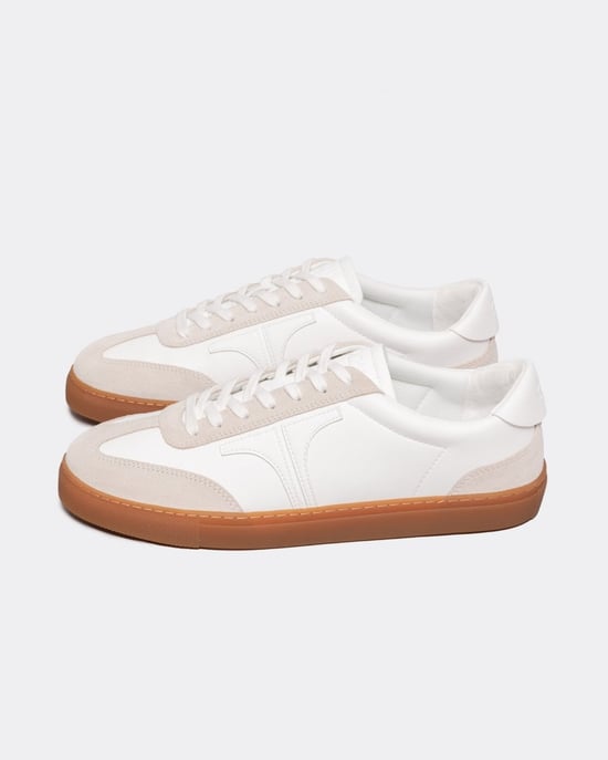 Ted Baker Robbert Heren Retro Suède Leer Mix Sneaker - Image 1