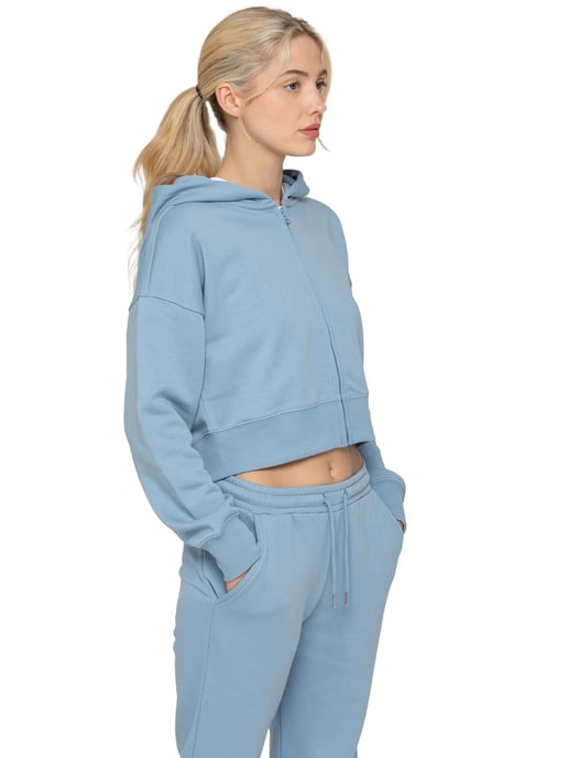 Enzo | Womens Crop Zip Hoodie Tracksuit Set