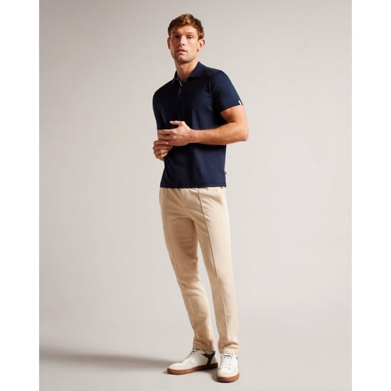 Ted Baker Zeiter Soft Touch slimfit polo voor heren, marineblauw - Image 2