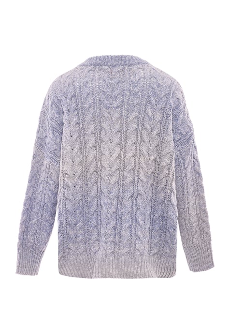 Mymo Jumper Dames Blauw wol wit - Image 2
