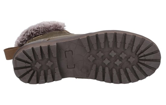 Cotswold Evenlode Leren Dames Khaki Winter Enkellaarzen - Image 4