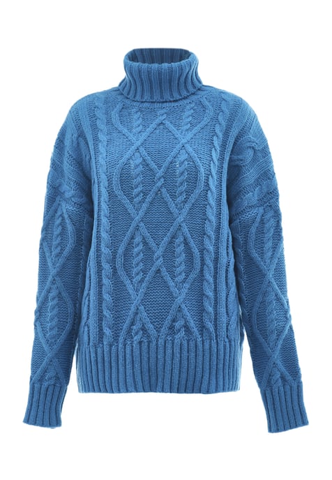 Mymo Trui met coltrui Dames turkoois - Image 1