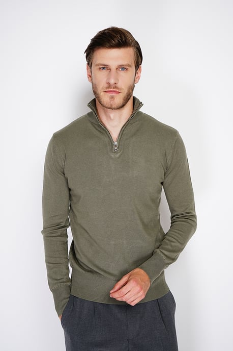 William de Faye - Korte rits - Khaki - Image 3