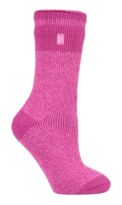 Heat Holders - Dames 2.3 tog thermo wintersokken - Advertentieblok Roze - Image 1
