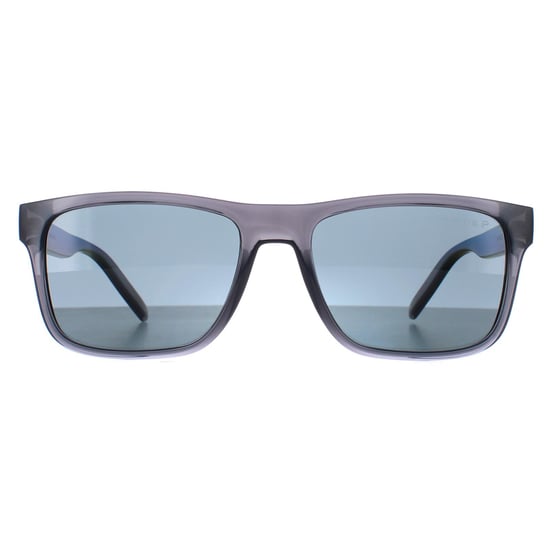 Arnette Square Mens Transparent Grey Dark Grey Polarized AN4298 Bandra
