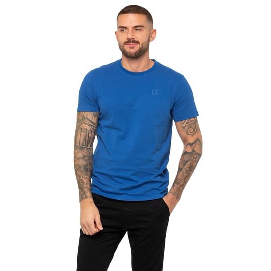 Enzo | Mens Crew Neck T-Shirt - Blue