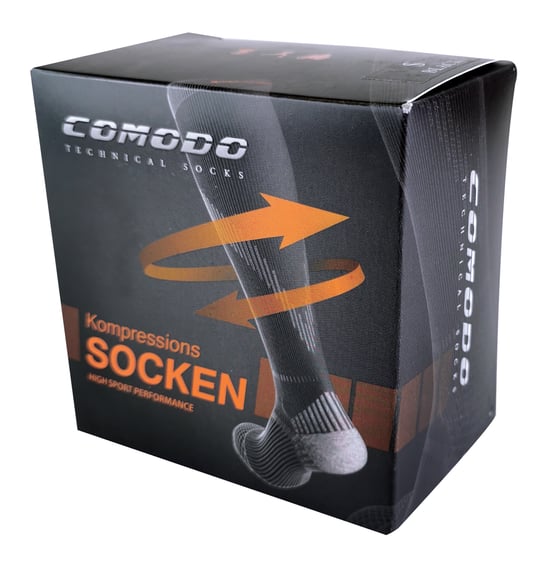 Comodo - Kniehoge compressie hardloopsokken - Neon Geel - Image 2