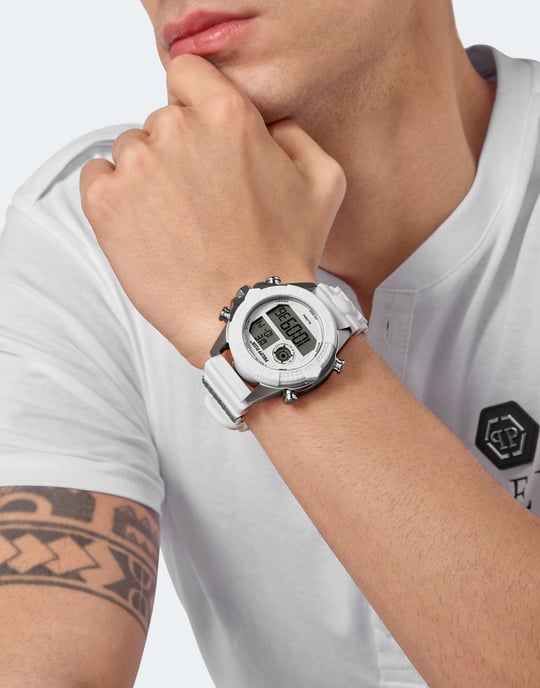 Philipp Plein The G.o.a.t. Unisex Horloge Wit PWFAA0121 - Image 4