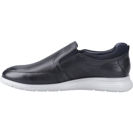 Pod Holden Leer/Textiel Heren Trainers Navy - Image 4