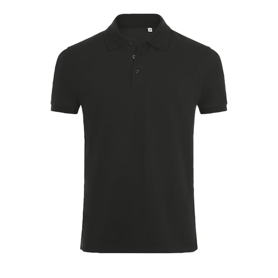 SOLS Heren Phoenix Poloshirt met korte mouwen Pique Polo (Zwart) - Image 1