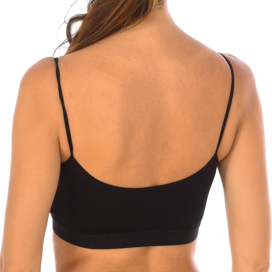 Micofibra Bamboo lace top with round neckline 708 woman