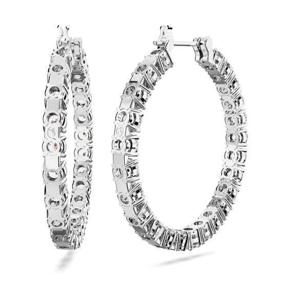 Swarovski 'Matrix' Dames Oorbellen van Basismetalen Hangers - Zilver 5647715 - Image 4