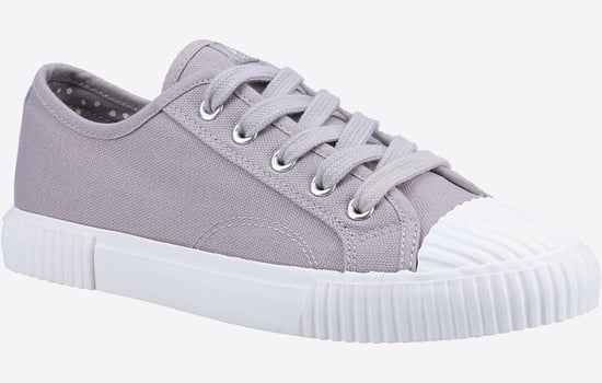 Hush Puppies Brooke Stoffen Grijze Damessneakers - Image 2