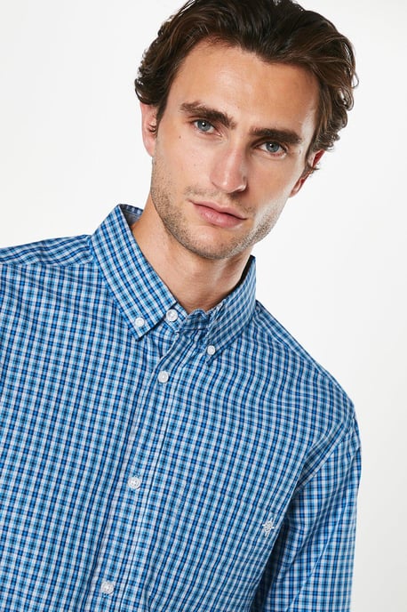 Windowpane Check Long Sleeve Shirt - Image 4