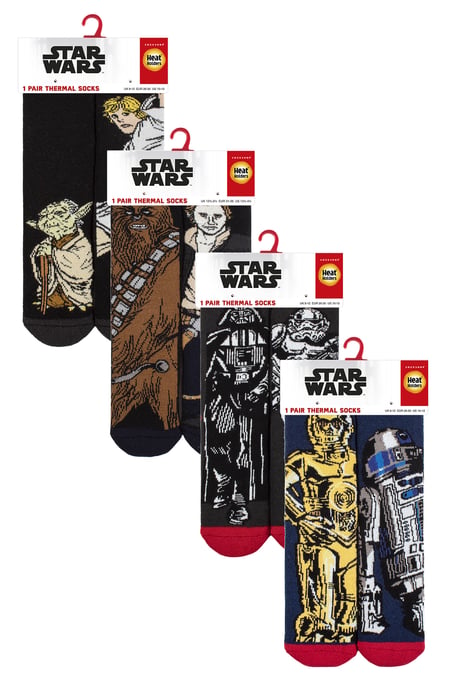 Heat Holders Lite 4 paar warme Star Wars-sokken voor kinderen - Star Wars - Image 2