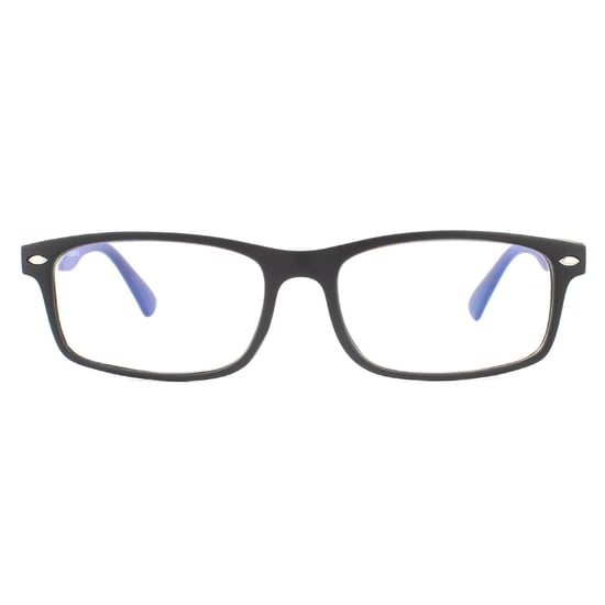 Montana Rectangular Unisex Matte Black Glasses