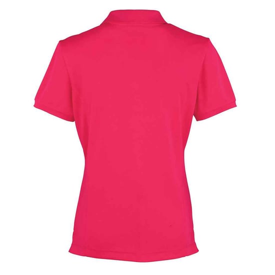 Premier Dames/Dames Coolchecker Piqué Poloshirt (Heet Roze) - Image 2