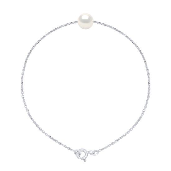Bracelet Real Cultured Freshwater Pearl Round 7-8 mm