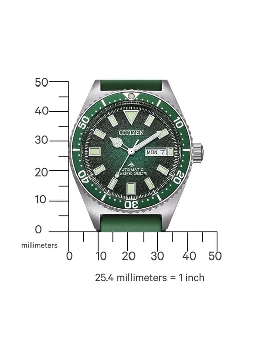 Citizen Promaster Marine Heren Groen Horloge NY0121-09XE - Image 3