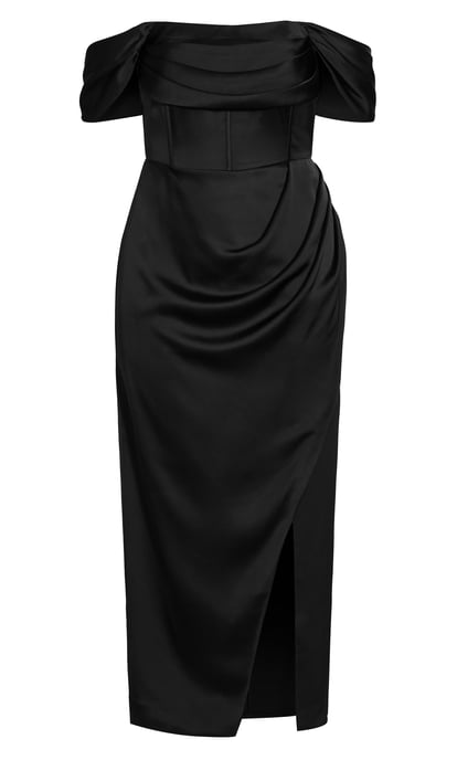 CITY CHIC Women's Forbidden Love Maxi Dress - black
