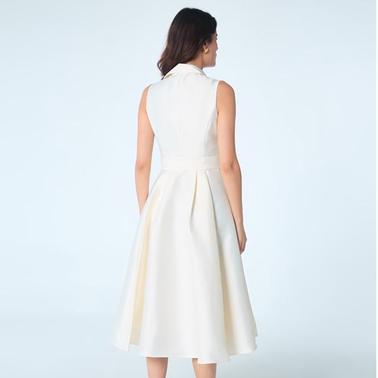Fit-and-flare cocktailjurk met tafzijde en kralen - Image 3