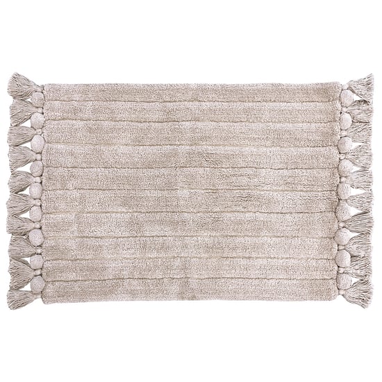 Ribbed Tassel Cotton Tassel Non-Slip Bath Mat