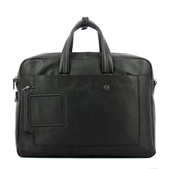 Dubbele handgreep laptoptas Vibe 15.6 Piquadro NERO - Image 1