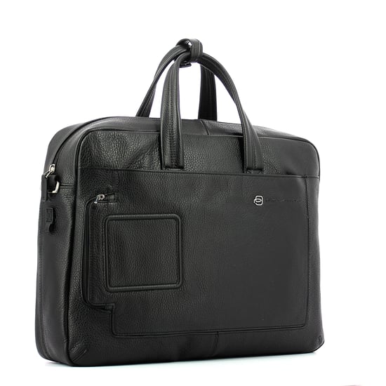Dubbele handgreep laptoptas Vibe 15.6 Piquadro NERO - Image 2