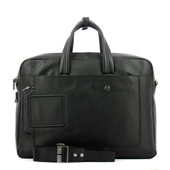 Dubbele handgreep laptoptas Vibe 15.6 Piquadro NERO - Image 4