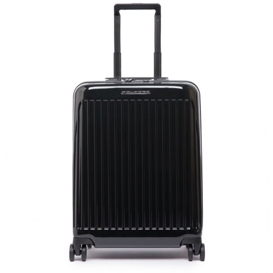 Ultralight slim cabin spinner Seeker 55 cm Piquadro NERO