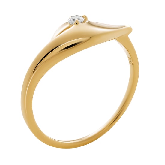 Orphelia 'Milan' Dames 925 Sterling Zilveren Ring - Goud ZR-7519/G - Image 5