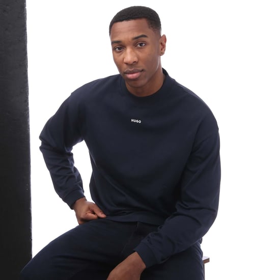 Men's Hugo Boss Logo Print Relaxed-Fit T-Shirt in Dark Blue