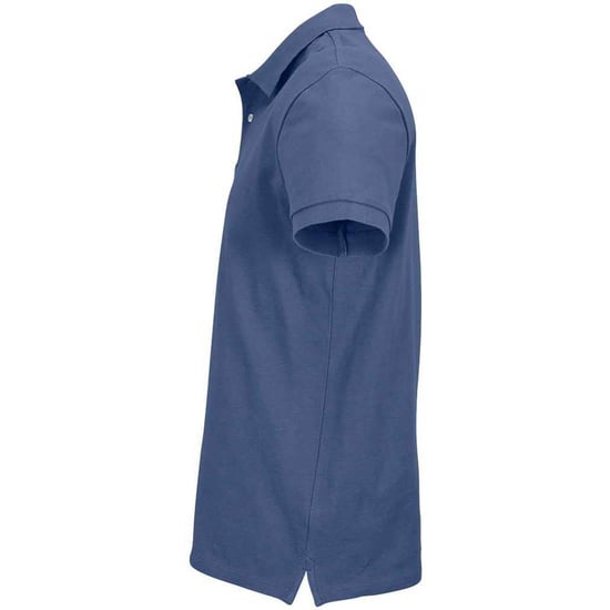 SOLS Unisex Adult Pacific Piqué Tweelingnaaldssteek Poloshirt (Denim) - Image 3