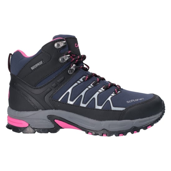 Cotswold Abbeydale Mid Dames Wandelschoenen Van Rubber In Marineblauw/Zwart/Fuchsia - Image 4