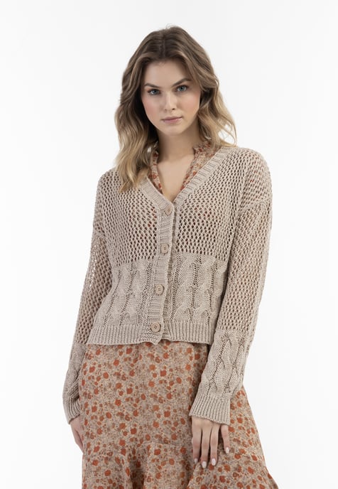 ThreeMaster Vintage Wide Mesh Cardigan