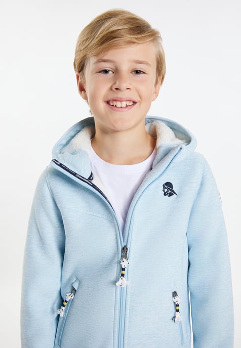 Schmuddelwedda Gebreide fleeceblouse Jongens IJsblauw gemêleerd - Image 5