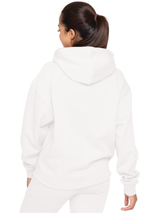 Enzo | Hoodie met oversized ritssluiting voor dames - Off White - Image 3