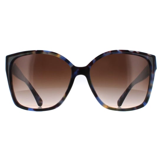 Michael Kors Square Womens Bright Blue Tortoise Brown Gradient MK2201 Malia