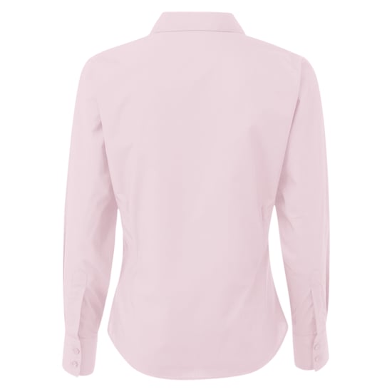 Premier Dames/Dames Popeline Blouse met Lange Mouwen (Roze) - Image 2