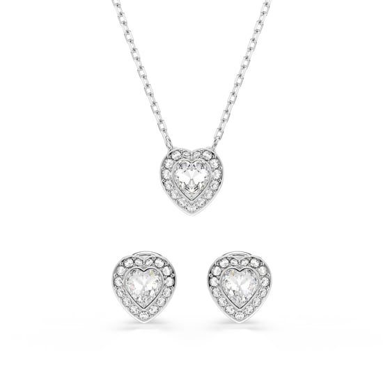 Swarovski 'Ss25 Capsule' Dames Basis Metalen Set: Ketting + Oorbellen - Zilver 5720849 - Image 4